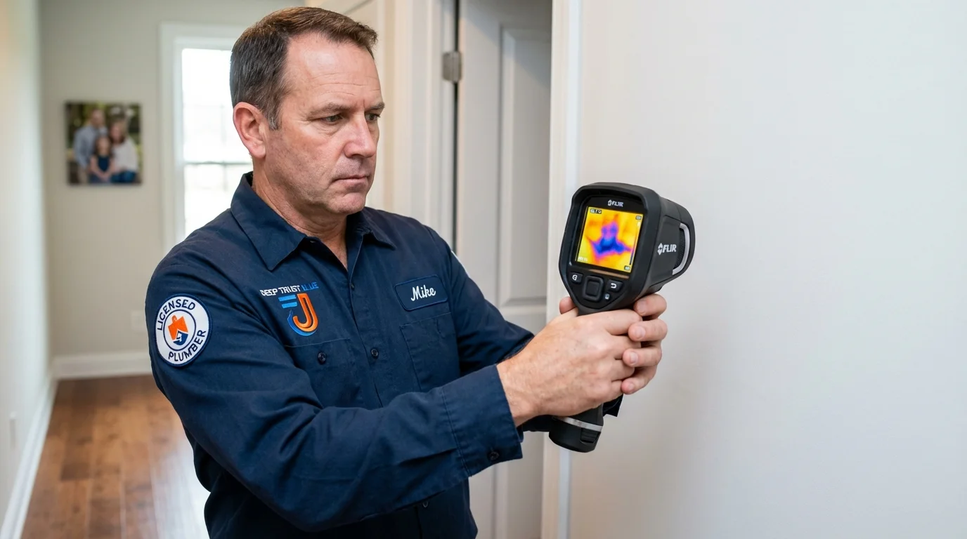 Thermal imaging leak detection by Johns Plumbing LLC in Buckner